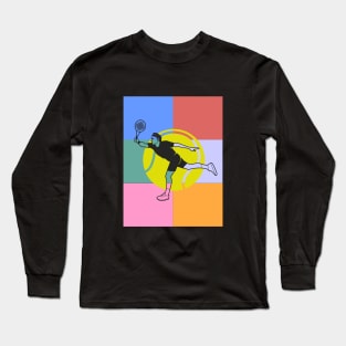 Tennis fan art vintage Long Sleeve T-Shirt